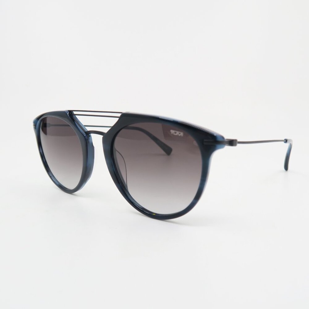 Tumi STU503 06LB 53mm Navy & Black Tortoise, Gradient, Unisex New Sunglasses.